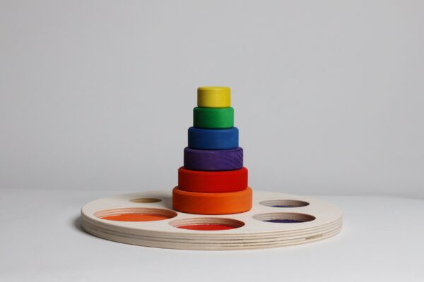 Bunte Holzringe